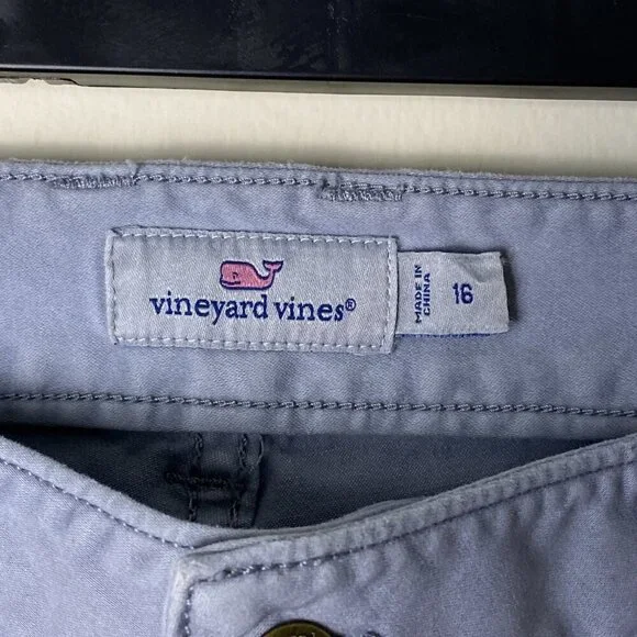 Vineyard Vines Pants Women's Size 16, gray/khaki Skinny Fit Leg - Picture 7 of 15
